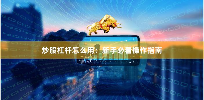 炒股杠杆怎么用：新手必看操作指南